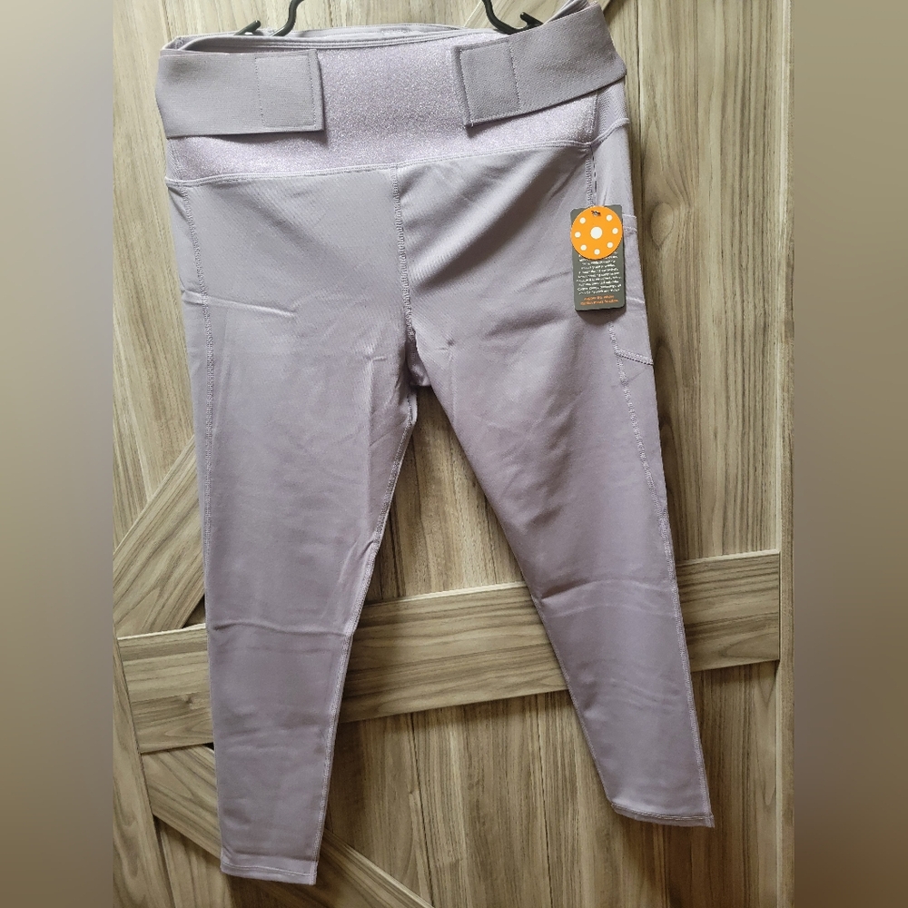 CopperLife NWT Womens Size XL Lower Back Support Leggings w Adjustanle Strap